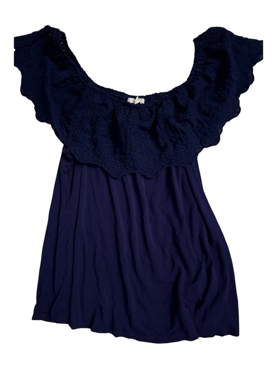 Maurices Tops - Maurice’s women’s off shoulder ruffle lightweight summer casual eyelet design XL